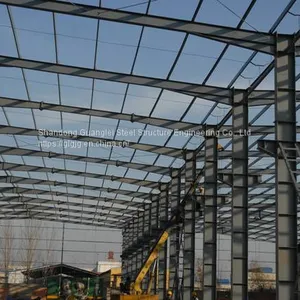 New Design Reliable Seismic Earthquake Prefabricated Light Steel Structure Muti Slope Workshop thumbnail-1