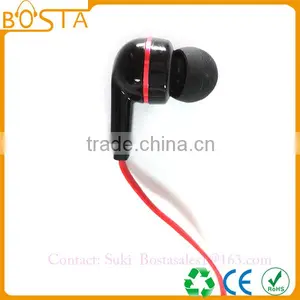 Promotional Comfortable Communication Wholesale Fancy Flat Wired Earphones Earbuds thumbnail-5