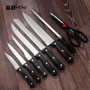 Kitchen Knife Block Set - Innovative Knife Block With Chef Knife Set - Detachable Steak Knife Block Set - Stainless Steel Professional Kitchen Knives Sets With Wood Block - Set of 15 thumbnail-3