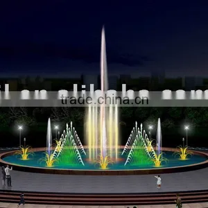 Dancing Fountain in Round Pool thumbnail-1