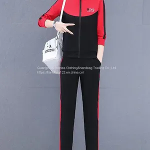 Autumn Coat Fashion Sweater Two-Piece Women's Spring And Autumn Sportswear Suit thumbnail-4