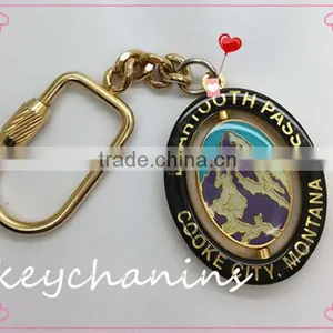 Beartooth Pass Cooke City Montana Enamel Key Chain thumbnail-1