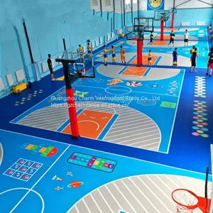 Runway Waterproof Plastic Mat Sports Mat Outdoor Kindergarten Suspended Assembled Floor Basketball Mat thumbnail-4