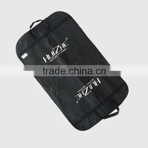 Wholesale Zip Lock Black Non Woven Travel Suit Wedding Dress Cloth Custom Foldable Suit Garment Bag thumbnail-3