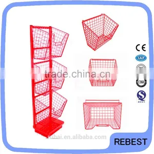 Rolling Library Newspaper Rack thumbnail-1