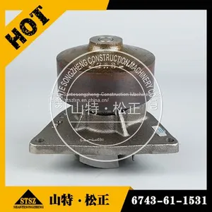 Genuine Komatsu WA430-6 Loader SAA6D114 Engine Water Pump 6743-61-1531 thumbnail-2