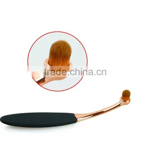 Cosmetic Makeup Face Powder Blusher Toothbrush Curve Foundation Brush Best Selling Products Synthetic Brushes Makeup thumbnail-4