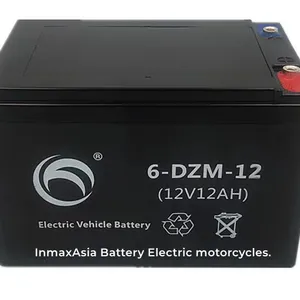 Wholesale Low Price 6-DZM-12 12V 12Ah VRLA GEL Moped Electric Tricycle Scooter Bike Sealed AGM Lead-Acid BatteryLife thumbnail-2