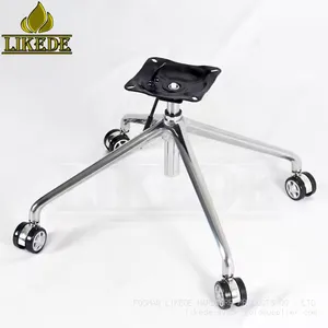 Four-Star Swivel Chair Base Newest Height Adjustable Chrome Sofa Legs Home Office Workshop Hospital Laundry Versatile Table Use thumbnail-3