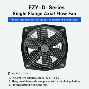 200 Circular Single-Flange AC Axial Fan 230V 400V Cabinet Heat Dissipation Welding Machine Smoke Exhaust Fan thumbnail-3