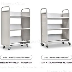 Multi-Functional Minimalist Office Design Book Cart | Modern Aesthetics for Workspace & Home | Fusion of Form & Function thumbnail-2