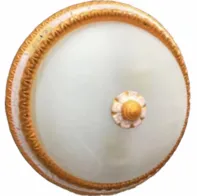 European Style Ceiling Light for Bedroom, Living Room, Study, Copper-colored Lamp, American Style Round Ceiling Light, Modern and Minimalist. thumbnail-3