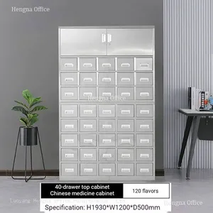 HN-NC02 Stainless Steel Pharmacy Cabinet for Naturopathic Clinic, 2000mm, High Capacity With Dust-proof Design & ABS Plastic Corner, Factory Direct thumbnail-1