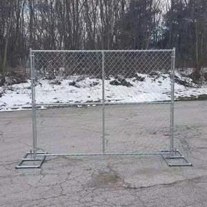 PVC Coated Chain Link Temporary Fence With 3mm Wire Diameter thumbnail-1