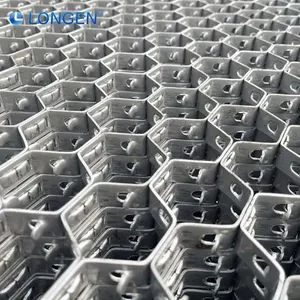 Stable Structure High Strength Refractory Armouring Refractory Furnace Lining Diamond Shaped Net Industrial Grade thumbnail-1