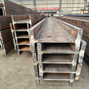Custom-made Non-standard Welded H-beams, Large-section Load-bearing Steel Beams for High-rise Buildings, and H-beam Columns. thumbnail-1
