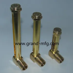 Male Thread Brass Tube Oil Level Indicator,OIL SIGHT GAUGE FOR HORIZONTAL DRUM thumbnail-2