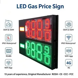 CASH&CREDIT Gas Station Price Display 24-inch Petrol Price Sign Led Display Board thumbnail-4