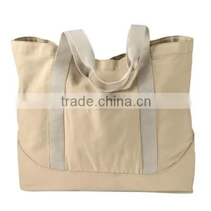 China Wholesale Eco Natural Canvas Messenger Shoulder Tote Bag thumbnail-4