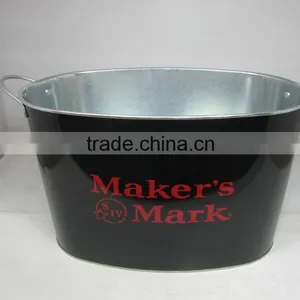 Large Size Party Ice Bucket, Metal Ice Cooler With Both Handle thumbnail-2