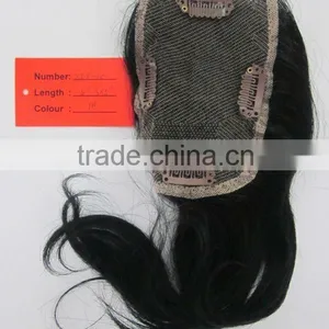 100% Clip In/on Human Hair 3*5 Silk Top Closure Piece thumbnail-1