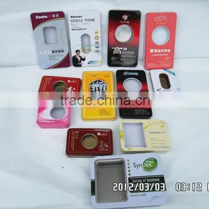 Dongguan Small Battery Cellphone Metal Tin Box With PVC Window thumbnail-3