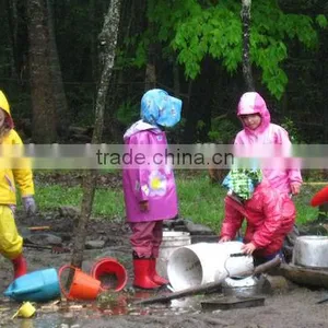 Windbreak Raincoat And Bib Pants Kid Rain Suit thumbnail-1