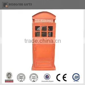 Hotsale Garden Metal Iron Telephone Booth Fan Decoration thumbnail-1