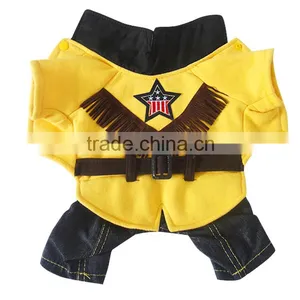 Cowboy Spring and Autumn Winter Western Denim Pet Dog Skirt thumbnail-1