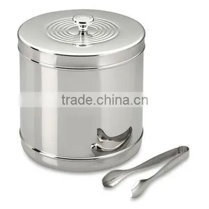 Stainless Steel Ice Bucket With Tong thumbnail-1