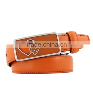 Fashion Women's Automatic Buckle Love Diamond Lady Leather Belt thumbnail-5