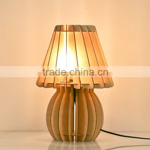 JK-879-12 Best Sale Wooden Table Light Home Decor Hotel LED Wood Table Lamp thumbnail-6