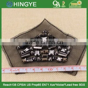 New Arrival Acrylic Stone Beaded Applique Patch for Shoulder NH-003 thumbnail-4
