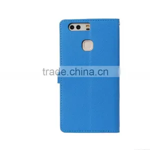 Original With Card Slot MMT Litchi Grain Wallet Leather Flip Case for Huawei P9 Plus Photo Frame Holder Leather PU Case thumbnail-5