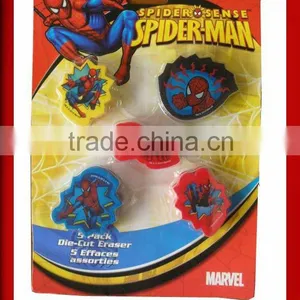 5pcs Cartoon Shaped Eraser Set thumbnail-1