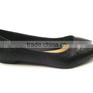 2016 Wholesale Factory Price Special Leather Stone Pattern Women Flat Shoes in Stock thumbnail-2