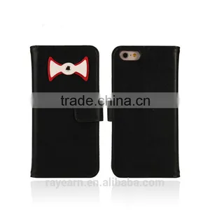 Sweety Bow Tie Leather Case for IPhone User Young Group thumbnail-5