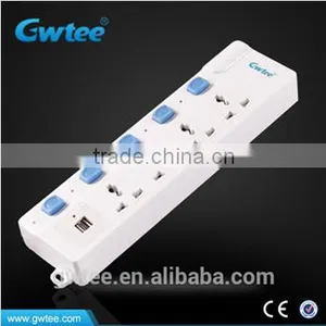 4-way Universal Extension Socket With Cable,power Board Outlet thumbnail-6