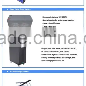 High Efficiency and Good Quality 10KW 96V Solar Power off Grid Systems For Home Use Quality Choice thumbnail-3