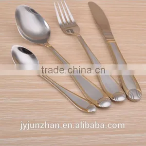 Cheap Stainless Steel Fork in Mirror , Sand or Gold Polish With Earth Design Handle thumbnail-4