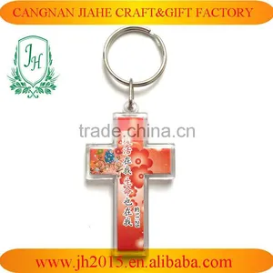 T-shirt Shaped Plastic Type Custom Printed Acrylic Keychains Key Ring thumbnail-4