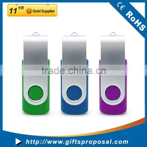 USB 2.0 Flash Drive Memory Stick Fold Storage Thumb Stick Pen Swivel Design thumbnail-1