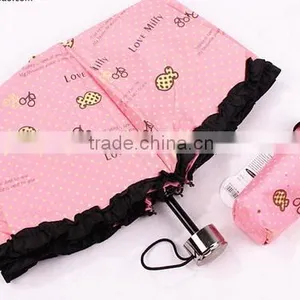 Hot Sale Popular Three Fold Lipstick Bottle Umbrella thumbnail-1