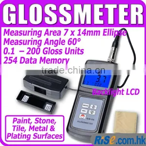 Handheld Digital Gloss Meter 60 Degree Tile Floor Metal Surface 0.1 ~ 200 w thumbnail-1