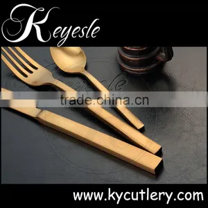 Gold Colored Flatware,gold Cutlery Set,Champagne Gold Plated Flatware thumbnail-6