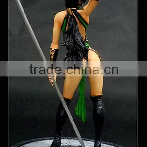Hot Sexy Girl Female Warriors Resin Statue, Japan Anime Character Resin Figurine thumbnail-3