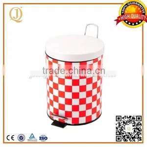 Kid's Bedroom Metal Trash Bin Indoor Foot Pedal Trash Bin thumbnail-2