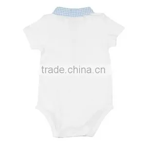 Cute Baby Boys Short Sleeved Polo Bodysuit thumbnail-2