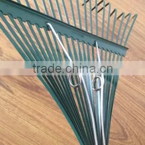 22 Teeth Wooden Handle Heavy Duty Steel Garden Rake thumbnail-2