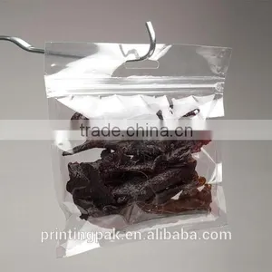 Reclosable Hanging Zipper Barrier Bags Clear for Food Protecting thumbnail-2